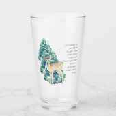 Het ree danst door de sneeuw glas (Voorkant)