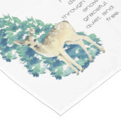 Het ree danst door de sneeuw korte tafelloper (Hoek)