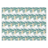 Het ree danst door de sneeuw tafelkleed (Voorkant (Horizontaal))