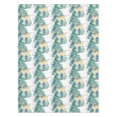 Het ree danst door de sneeuw tafelkleed (Voorkant)