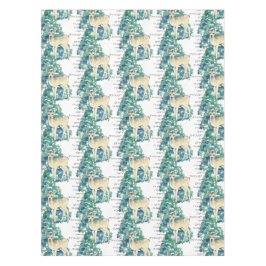 Het ree danst door de sneeuw tafelkleed