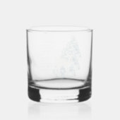 Het ree danst door de sneeuw whisky glas (Achterkant)