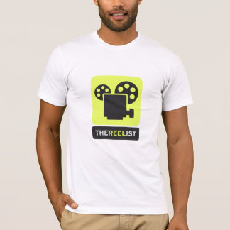 Het reelistische T-shirt - Gestapelde Logo