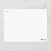 Het reflecteren van Egret Briefkaart (Achterkant)