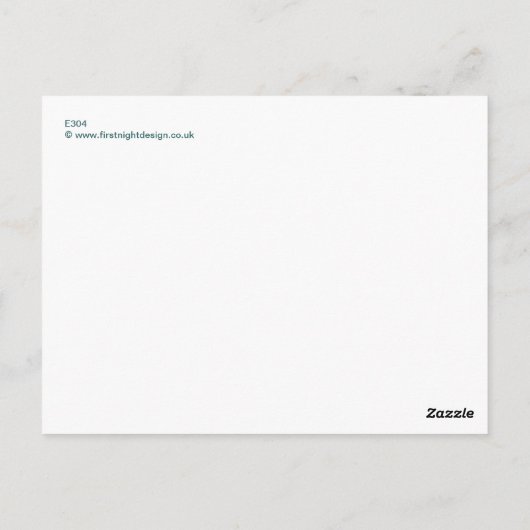 Het reflecteren van Egret Briefkaart (Achterkant)