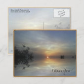 Het reflecteren van zonneschijn briefkaart (Voorkant / Achterkant)