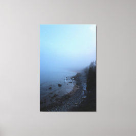 Het Regelen van de mist over Strand Ingonish Canvas Afdruk