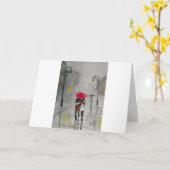 HET REGENACHTIGE ROMANTISCHE PAAR VAN DE TRAM VAN KAART (Gele Bloem)