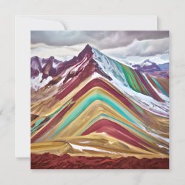 Het Regenbooggebergte, ook bekend als Montañas de  Notitiekaartje