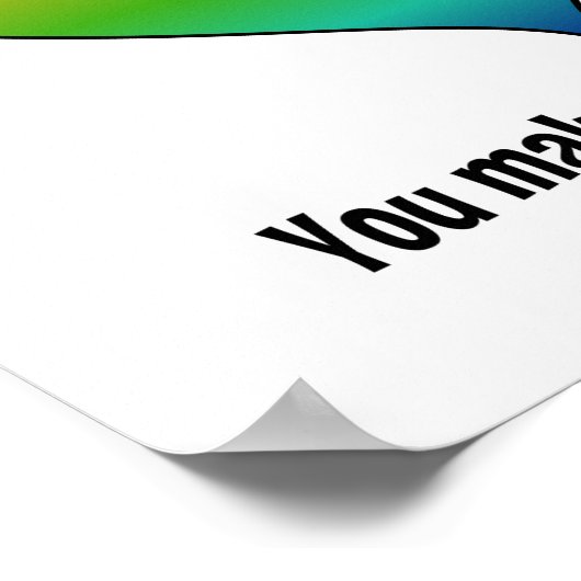 Het regenbooghart kiest kleur poster (Hoek)