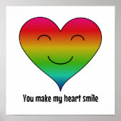 Het regenbooghart kiest kleur poster (Voorkant)