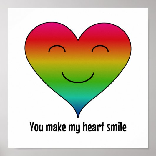 Het regenbooghart kiest kleur poster (Voorkant)