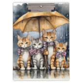 Het regende buiten, dus de moederkat belde h klembord (Voorkant)