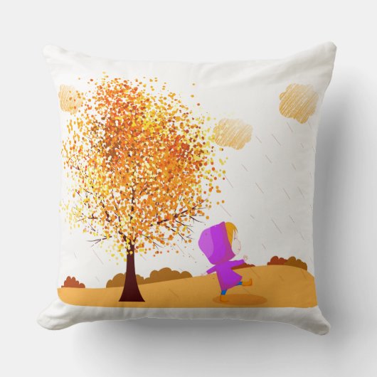 Het regent buiten Pillow Kussen (Voorkant)