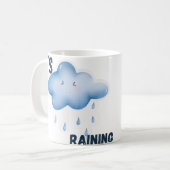 Het regent esthetisch weer koffiemok (Voorkant links)