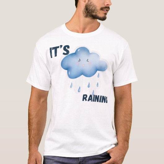 Het regent esthetisch weer  t-shirt (Voorkant)