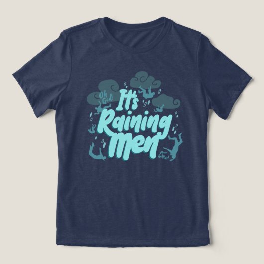 Het regent mannen - Donkere humor Tri-Blend Shirt (Design voorkant)