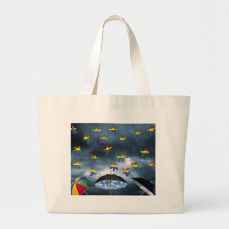 Het regent Mannen! Grote Tote Bag