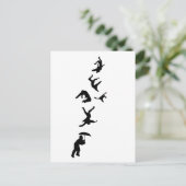 Het regent mannen - Hallelujia Briefkaart (Staand voorkant)