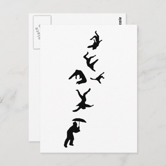 Het regent mannen - Hallelujia Briefkaart (Voorkant / Achterkant)