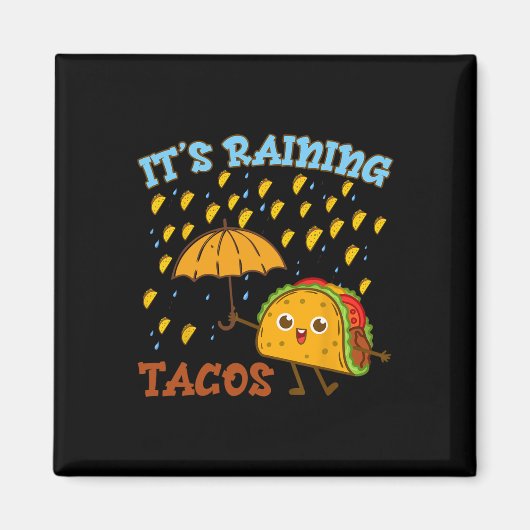 Het regent taco's Cinco De Mayo Grappige Mexicaans Magneet (Voorkant)