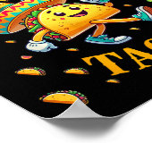 Het regent taco's Funny Taco houdt van Kinder meis Poster (Hoek)