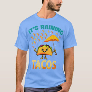 Het regent Tacos Funny Taco Kinder Girls Boys T-shirt