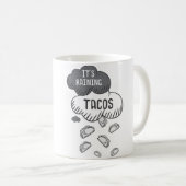 Het Regent Tacos Grappige Taco Koffiemok (Voorkant rechts)