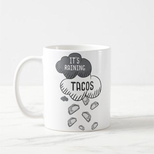 Het Regent Tacos Grappige Taco Koffiemok (Links)