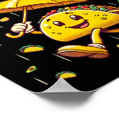 Het regent taco's Grappige taco liefhebbers Kinder Poster (Hoek)