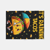 Het regent Tacos Grappige Taco Liefhebbers Kindere Fleece Deken (Voorkant (Horizontaal))