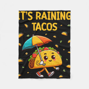 Het regent Tacos Grappige Taco Liefhebbers Kindere Fleece Deken