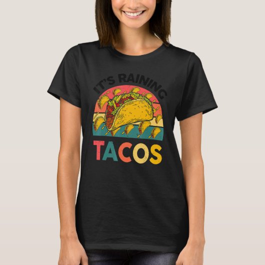 Het regent taco's Kinder peuter Mexicaans eten T-shirt (Voorkant)