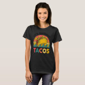 Het regent taco's Kinder peuter Mexicaans eten T-shirt (Voorkant volledig)