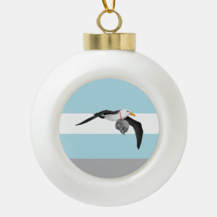 Het regime van de oude marinier Albatross Keramische Bal Ornament