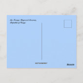 Het Regionaal Museum van de Republiek Congo Briefkaart (Achterkant)