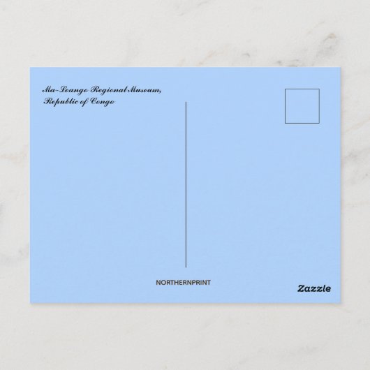 Het Regionaal Museum van de Republiek Congo Briefkaart (Achterkant)