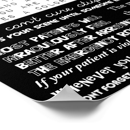 Het reglement van het EMS Poster (Hoek)