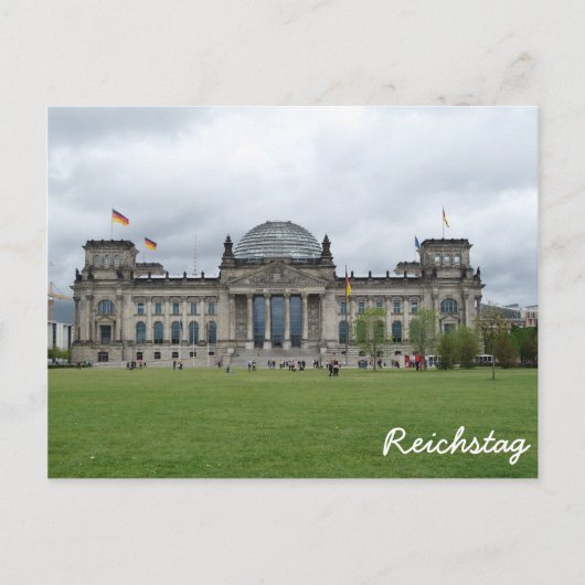 Het Reichstag-gebouw in Berlijn Briefkaart (Voorkant)