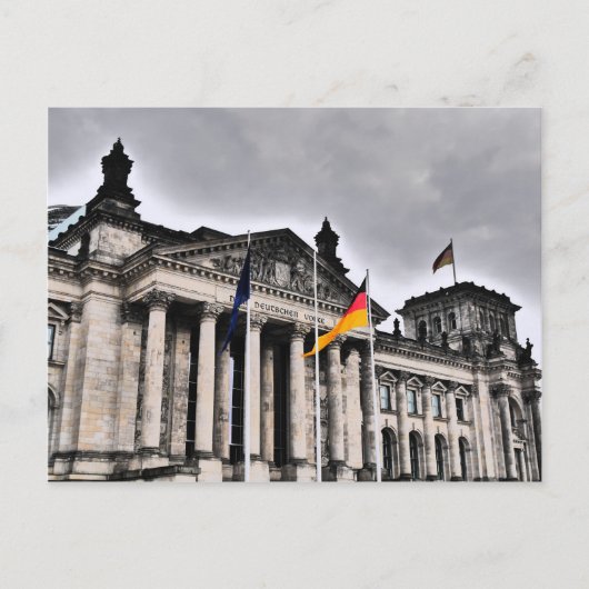 Het Reichstag-gebouw in Berlijn Briefkaart (Voorkant)