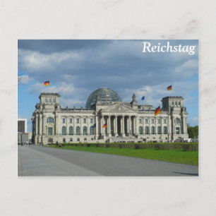 Het Reichstag-gebouw in Berlijn Briefkaart