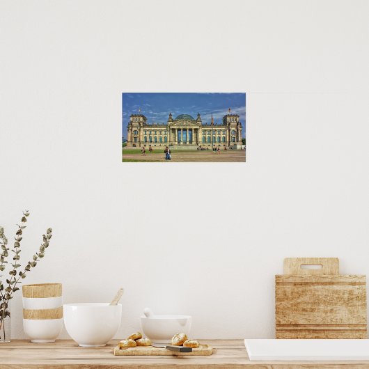 Het Reichstag-gebouw in Berlijn Poster (Keuken)