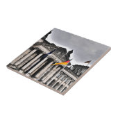 Het Reichstag-gebouw in Berlijn Tegeltje (Zijkant)