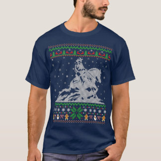 Het reining van paardensport Lover Xmas Ugandese r T-shirt