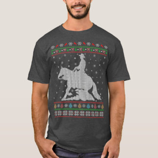 Het reining van paardensport Lover Xmas Ugandese r T-shirt