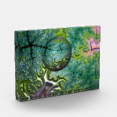 Het reis acrylblok aanhalen fotoblokken (Links)