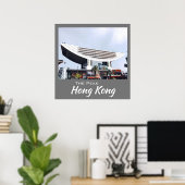 Het reiswanddecor Peak Hong Kong Poster (Thuiskantoor)