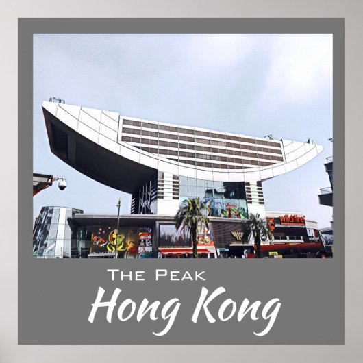 Het reiswanddecor Peak Hong Kong Poster (Voorkant)