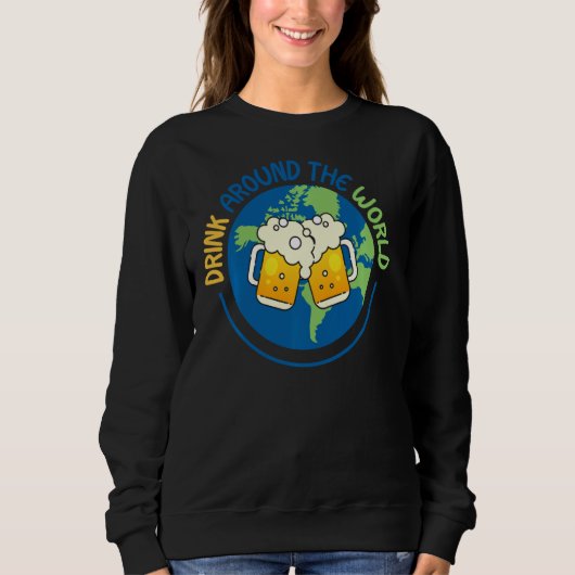 Het reizen Drink Drink Tshirts over de wereld (Voorkant)