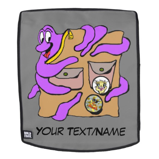 Het reizen Octopus Embraing rugzak, slechts gezich Rugtassen (Verwijderbaar gezicht)